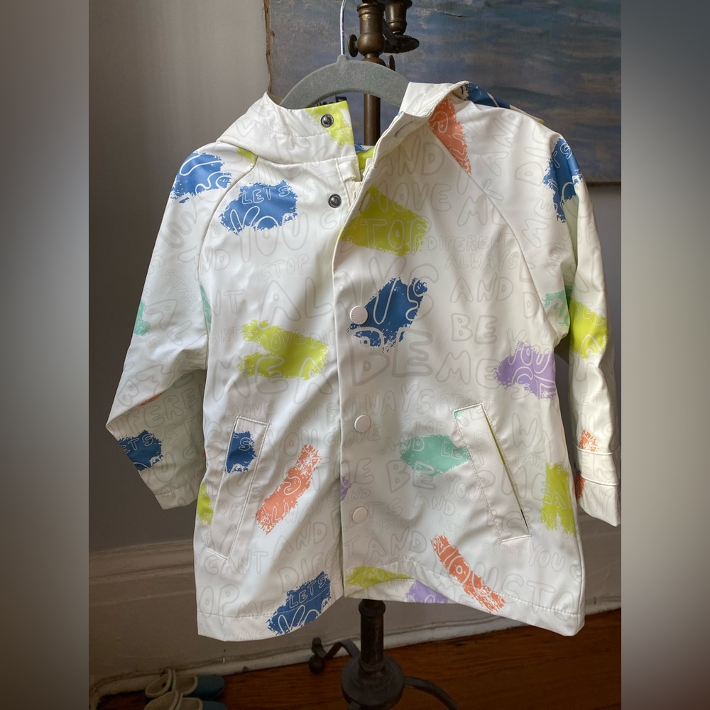 NWT Zara Rain Jacket, 12-18 months
